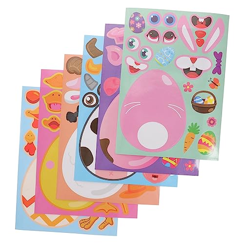 HEMOTON 1 Satz Osterei Aufkleber Osteraufkleber Puzzle Aufkleber DIY Ostereier Aufkleber Puzzle Aufkleber Ei Ostern DIY Aufkleber Osteraufkleber Festival Eier Aufkleber von HEMOTON
