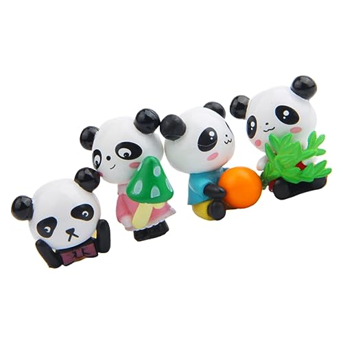 HEMOTON 1 Satz Panda-Modell Pandaausschnitt Simulation Panda Entzückende Pandafiguren Miniatur-tierfiguren Süße Figuren Mini-Panda-Figuren Mini -tierfiguren PVC 4 Stück von HEMOTON
