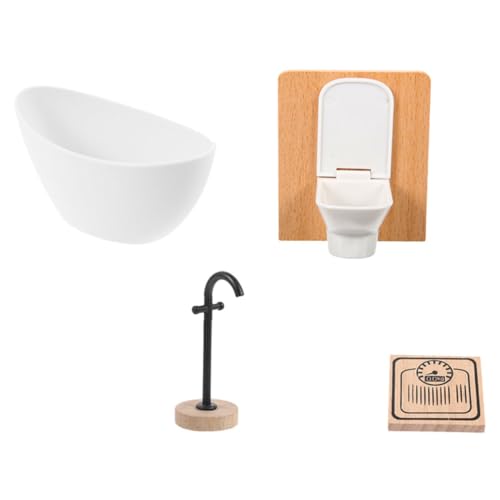HEMOTON 1 Satz Puppenhaus Badewanne Toiletten Wasserhahn Miniaturgewicht Teiliges aus Kindgerechten Materialien für Kreatives HEMOTON 1 Satz Puppenhaus Badewanne Toiletten Wasserhahn Miniaturgewicht Teiliges aus Kindgerechten Materialien für Kreatives von HEMOTON
