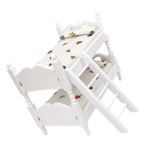 HEMOTON Mini-etagenbett-Modell Für Puppenhaus – Miniatur-möbelbausatz Im Maßstab 112 – Ideal Zur Dekoration Von Kinderzimmern von HEMOTON