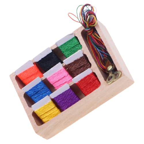 HEMOTON Realistisches Mini-nähkästchen-Modell Für Puppenhaus Miniatur-nähwerkzeug Für Jungen Und Mädchen Rollenspiel Mini- - -zubehör von HEMOTON