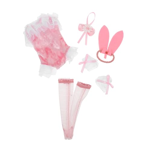 HEMOTON 1 Satz Puppenkleidung Kaninchenpuppe Hasenkostüm Für Kleinkinder Prinzessin-Puppe-kostüm- Puppensachen Hasenkostüm Für Mädchen Puppenzubehör Kleidung Für Puppen Polyester von HEMOTON