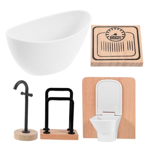 HEMOTON 1 Satz Puppenzimmer-badezimmerdekorationen Miniaturmöbel Puppenmöbel Miniatur-hausaccessoires Puppenhaus Waschmaschine Mini Möbel Miniaturen-puppenhauszubehör Plastik von HEMOTON