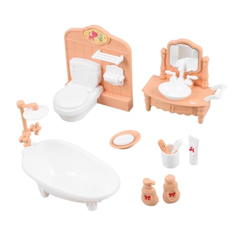 HEMOTON Miniatur-puppenhausmöbel – 1 Set Mit Mini-badezimmerutensilien Und Zubehör HEMOTON Miniatur-puppenhausmöbel – 1 Set Mit Mini-badezimmerutensilien Und Zubehör von HEMOTON