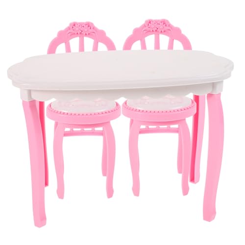 HEMOTON 1 Satz Satz Miniatur-stuhlspielzeug Puppenhausmöbel, Tisch Und Stühle Puppenstubentisch Und Stühle Puppenstubenmöbel Aus Kunststoff Puppenhauszubehör Winzige Möbel Plastik Rosa HEMOTON 1 Satz Satz Miniatur-stuhlspielzeug Puppenhausmöbel, Tisch Und Stühle Puppenstubentisch Und Stühle Puppenstubenmöbel Aus Kunststoff Puppenhauszubehör Winzige Möbel Plastik Rosa von HEMOTON