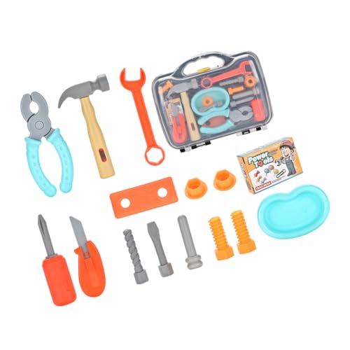 HEMOTON Werkzeugkasten Für Kinder 1 Set Kinder-werkzeugset Kleinkind-werkzeugset Interaktives Lernspielzeug Ideal Für Jungen Und Mädchen von HEMOTON