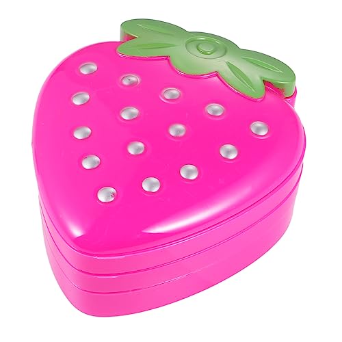Little Girl Box – Baby-Make-up-Set Mit Erdbeermuster – Spielhaus-Spielzeug – Kosmetik-Spielzeug – Make-up-Werkzeug Für Mädchen – Sicher Für Kinderpartys von HEMOTON