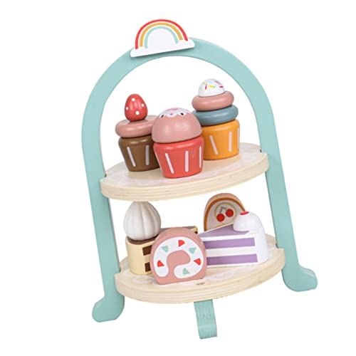 HEMOTON 1 Satz Simulation Kuchen Simulationshausdekoration Cupcake-Handwerk Simulationsküchenzubehör Simulationshaus-Geschirr Simulationshaus-Cupcake Kinderspielzeug Kind Hölzern von HEMOTON