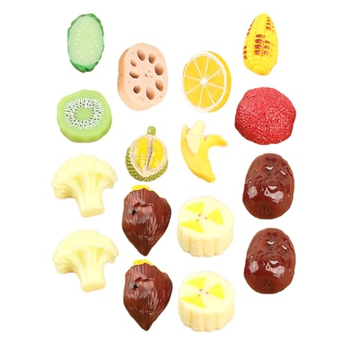 HEMOTON 1 Satz Simuliertes Obst Und Gemüse Lebendiges Fruchtdekor Obst-Foto-Requisiten Obstdekor Zum Ausstellen Nachahmung Von Gemüsemodellen Obst-Requisite Obstladen-gemüsemodell Harz von HEMOTON