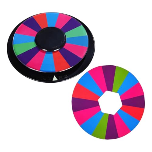 HEMOTON 1 Satz Spiel Plattenspieler Spiele für Geburtstagsfeiern Rad für Glück Karte Gebrauchswagen Spinnen drehbares Brett Party Tombola Spiel Drehscheibe Lustiges Partyspiel Plastik von HEMOTON