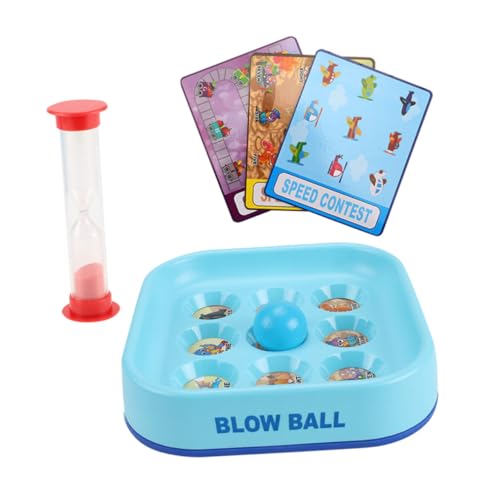 HEMOTON 1 Satz Spielball Schach Blasbecher und Kugelspielzeug Gleichgewichtsblasende Spielzeuge Kinderspielzeug interaktives Spielzeug Blasball Spielzeug Lernspielzeug für Kinder Sport Abs von HEMOTON