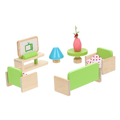 HEMOTON 1 Satz Spielhaus mini mini Toys Miniature Ornaments Miniature Home Crafts Miniature Toys Mini-Hausverzierung Mini- -Dekore Mini-Heimschmuck hölzern Green von HEMOTON