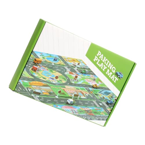 HEMOTON Verkehrsfähigkeiten Entwickeln Autospielzeug Für Jungen Und Mädchen Komplettes Set Spielmatte Indoor-Unterhaltung Für Kinder Verkehrssicherheit Lernen von HEMOTON