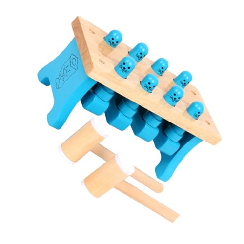HEMOTON 1 Satz -Spielzeug Entwickelt Motorische Fähigkeiten Gehirnspielzeug Früherziehungsspielzeug Interaktive Katze Schlagbank Aus Holz Lustige Spiele Puzzle Kind Hölzern von HEMOTON