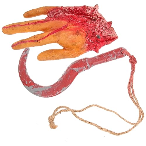 HEMOTON 1 Satz Spukhaus-Bar-Horror-Dekoration Ninja-Kostüm Halloween gruselig gebrochene Hand Halloween basteln Halloween Scherzartikel Halloween-Dekorationen im Freien Tatortdekorationen von HEMOTON