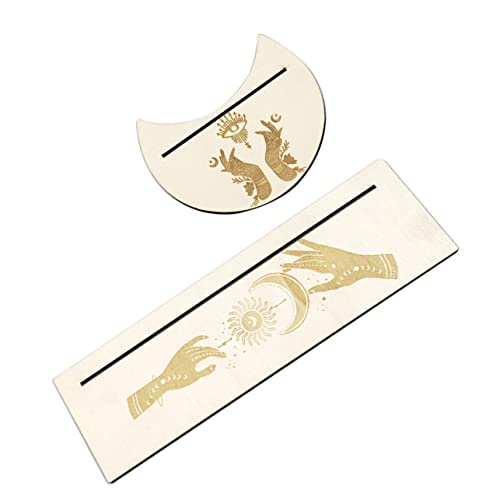 HEMOTON Mondphasen-tarotkarten-altarständer Rechteckiger Kartenhalter Aus Holz Aufbewahrungskoffer Für Tarotkarten Zum Erzählen HEMOTON Mondphasen-tarotkarten-altarständer Rechteckiger Kartenhalter Aus Holz Aufbewahrungskoffer Für Tarotkarten Zum Erzählen von HEMOTON