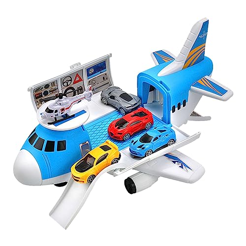 HEMOTON 1 Satz Transportflugzeug Transport frachtflugzeug Auto Spielzeug Kinderflugzeugmodell Kinderspielzeug Kinder bastelset Autos Spielzeug Spielzeuge simuliertes Rennwagenspielzeug von HEMOTON