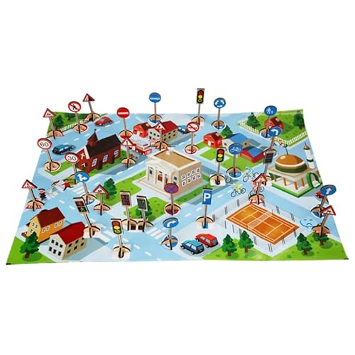 HEMOTON 1satz Holz Verkehrsschilder Für Junge Mädchen Pädagogisches Spielzeug Für Verkehrserziehung Und Kognitive Entwicklung Rollenspiel Für Sicheres Verhalten Im Straßenverkehr HEMOTON 1satz Holz Verkehrsschilder Für Junge Mädchen Pädagogisches Spielzeug Für Verkehrserziehung Und Kognitive Entwicklung Rollenspiel Für Sicheres Verhalten Im Straßenverkehr von HEMOTON