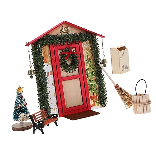 HEMOTON 1 Satz Weihnachten Miniatur Set Spielzeug tiegerbalm red erot Geschenke für kleine Geschenke Modelle Szenen-Requisiten Weihnachts-Miniaturbausatz Puppenhaus Suite einstellen Kind von HEMOTON