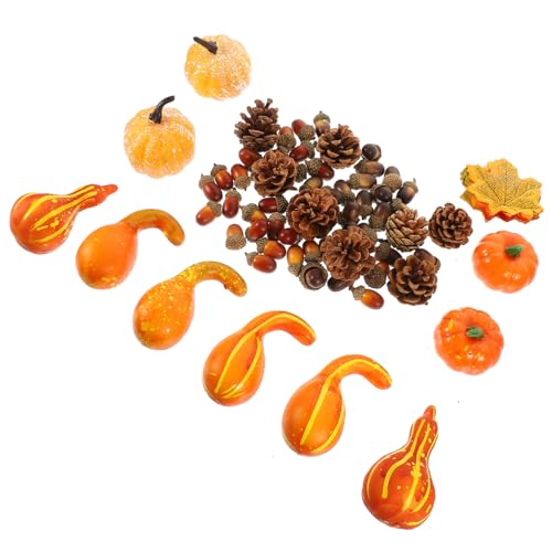 HEMOTON 1 Satz gefälschte Tannenzapfen Terrakotta-Kürbis Kürbis- und Ahornblatt-Set Kürbisdekoration Baum herbstdeko Halloween Party Halloween-Partyzubehör künstliche Kürbismodelle Schaum HEMOTON 1 Satz gefälschte Tannenzapfen Terrakotta-Kürbis Kürbis- und Ahornblatt-Set Kürbisdekoration Baum herbstdeko Halloween Party Halloween-Partyzubehör künstliche Kürbismodelle Schaum von HEMOTON