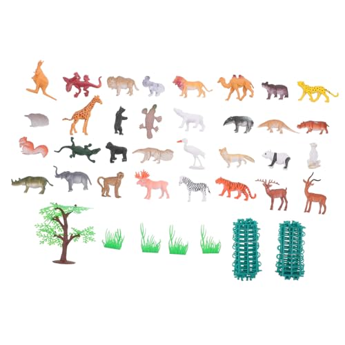 HEMOTON 53-teilige PVC-wildtiermodelle – Realistische Tiere Mit Zäunen Ideal Zum Spielen Und Als Lernspielzeug HEMOTON 53-teilige PVC-wildtiermodelle – Realistische Tiere Mit Zäunen Ideal Zum Spielen Und Als Lernspielzeug von HEMOTON