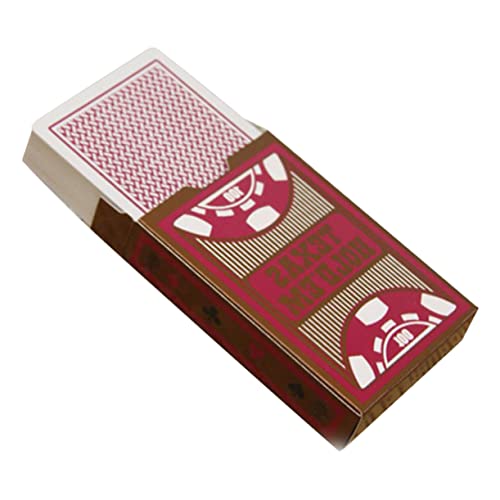 HEMOTON 1 Satz wasserdichte Spielkarten DREI Schürhaken Poolzubehör Für Erwachsene Große Karten Schürhakengröße Standard Kartendeck Regulär PVC-Spielkarten Kartenspielen Poker Gefrostet von HEMOTON