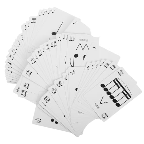 HEMOTON Übungs-Musik-Rhythmus-pokerkarten Lernkarten Für Musiktheorie-Bildung Und Lernset Für Schüler Und von HEMOTON