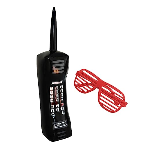HEMOTON Aufblasbares Handy Jahre Und Kunststoffbrillen Partydekoration Retro-stil Feiern Cosplay Und Halloween Aus Hochwertigem Material HEMOTON Aufblasbares Handy Jahre Und Kunststoffbrillen Partydekoration Retro-stil Feiern Cosplay Und Halloween Aus Hochwertigem Material von HEMOTON