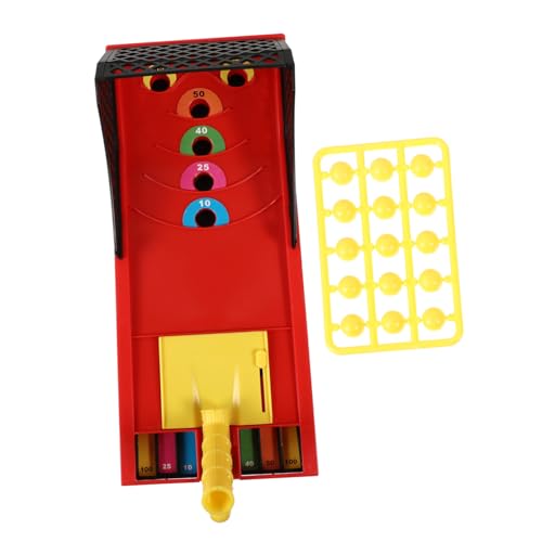 HEMOTON 1 Set Basketballmaschine Sportspielzeug Mini Kinderspielzeug Interaktives Basketball Basketball Desktop Basketball Roter Kunststoff von HEMOTON