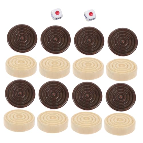 HEMOTON 1 Set Dame Zubehör Kreisförmiges Schachbrettfragment Schachbrett Holzbearbeitungstisch Schraubstock Sportschachbrett Lustige Schlüsselanhänger Brettspiel von HEMOTON