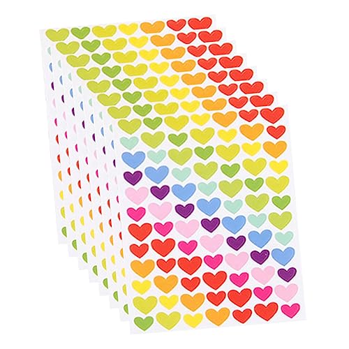HEMOTON 8-Bogen-aufkleberset „Love“ – Ästhetische Dekorative Scrapbook-Aufkleber Für Tagebuch Grußkarten Und Mehr von HEMOTON