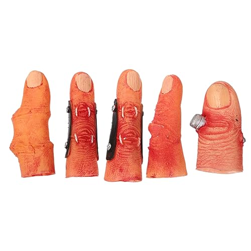 HEMOTON 1 Set Halloween Durchtrennt Finger Handschuhe Finger Stall Falsche Finger Gefälschte Finger Finger Kunststoff HEMOTON 1 Set Halloween Durchtrennt Finger Handschuhe Finger Stall Falsche Finger Gefälschte Finger Finger Kunststoff von HEMOTON