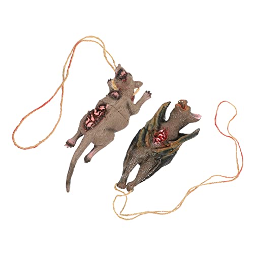 HEMOTON 1 Set Horror Dekorations Requisiten Gefälschte Ratte Und Mäuse Halloween Gruselige Requisiten Halloween Streich Werkzeuge Gruselige Requisite Halloween Fledermaus Dekor von HEMOTON