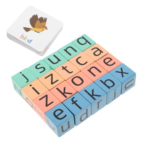 HEMOTON 1 Set Kartenbuchstabierwörter Buchstaben Matching Blöcke Alphabet Lernspiel Lernspiel Alphabet Spiel Für Rechtschreibspiel Wortspiel Aus Holz HEMOTON 1 Set Kartenbuchstabierwörter Buchstaben Matching Blöcke Alphabet Lernspiel Lernspiel Alphabet Spiel Für Rechtschreibspiel Wortspiel Aus Holz von HEMOTON