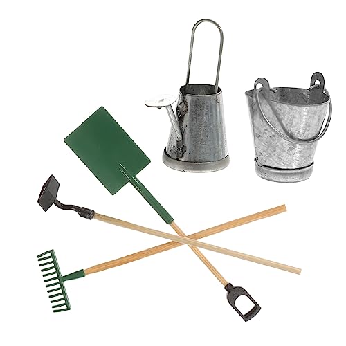 HEMOTON Puppenhaus-mini-gartengeräte-Set – Gießkanne Für Kinder Und Miniatur-gartenzubehör – Metall Und Holz HEMOTON Puppenhaus-mini-gartengeräte-Set – Gießkanne Für Kinder Und Miniatur-gartenzubehör – Metall Und Holz von HEMOTON