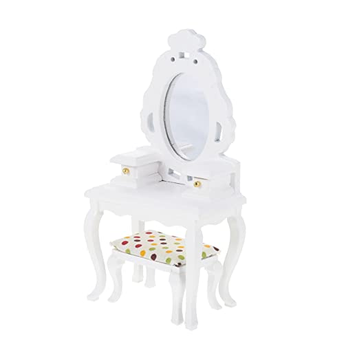 HEMOTON 1 Set Mini Kommode Kommode Schminktisch Bank Mini Puppen Babys Puppen Schminktisch Wohnaccessoires Ornament Kommode Mini Schminktisch von HEMOTON
