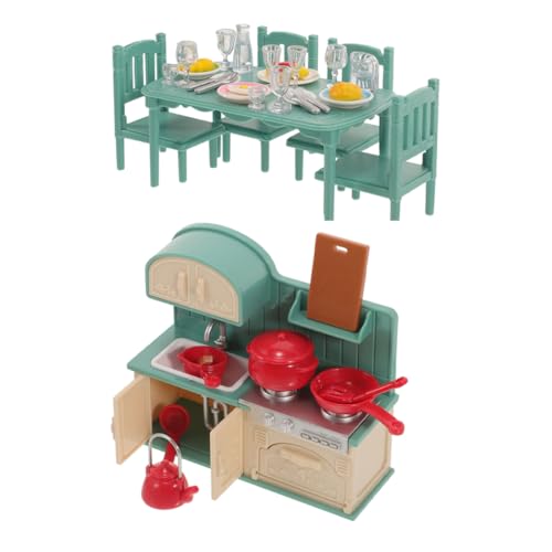 HEMOTON Puppenhaus-miniaturmöbel – Küchenset Für Draußen – Komplettes Miniatur-küchenzubehör – Der Kreativität Von Kindern von HEMOTON