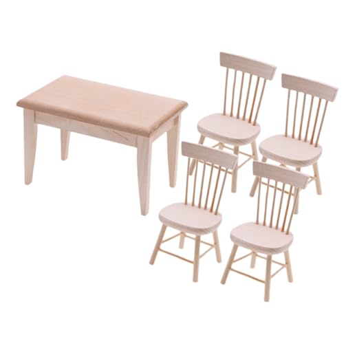 HEMOTON Puppenhaus-miniaturmöbel-Set Ob11 Mini-schreibtischstuhl Jungen Und Mädchen Puppenhausmöbel Holztisch- Und Stuhl-Set HEMOTON Puppenhaus-miniaturmöbel-Set Ob11 Mini-schreibtischstuhl Jungen Und Mädchen Puppenhausmöbel Holztisch- Und Stuhl-Set von HEMOTON