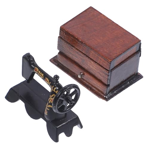 HEMOTON Realistische Miniatur-nähmaschine Für Puppenhäuser Mini-nähmaschinenmodell Für Puppenhausmöbel von HEMOTON