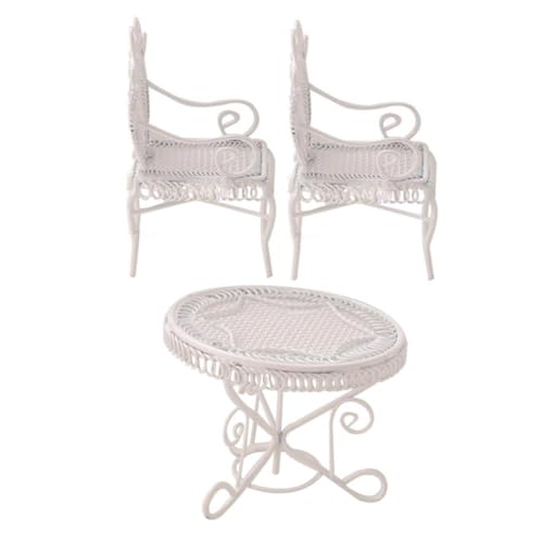 HEMOTON 1 Set Miniatur Couchtisch Tisch Und Stühle Möbel Tisch Und Stuhl Ornamente Für Hausdekorationen Wohnaccessoires Schreibtischstuhl Eisen Weiß HEMOTON 1 Set Miniatur Couchtisch Tisch Und Stühle Möbel Tisch Und Stuhl Ornamente Für Hausdekorationen Wohnaccessoires Schreibtischstuhl Eisen Weiß von HEMOTON