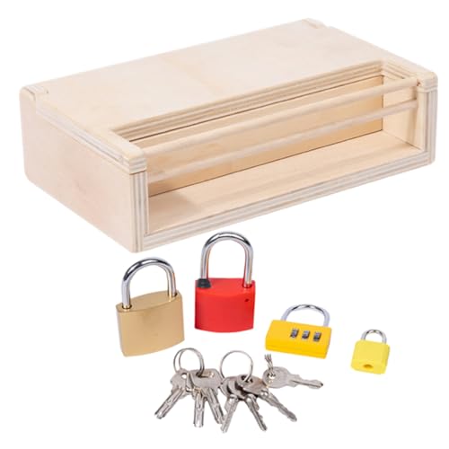 HEMOTON 1 Set Montessori Schlosskasten Kinderspielzeug Kleinkindspielzeug Kinderspielzeug Schlüssel Schlösser Lernspielzeug Für Kinder Lernspielzeug Für Kleinkinder Schloss HEMOTON 1 Set Montessori Schlosskasten Kinderspielzeug Kleinkindspielzeug Kinderspielzeug Schlüssel Schlösser Lernspielzeug Für Kinder Lernspielzeug Für Kleinkinder Schloss von HEMOTON