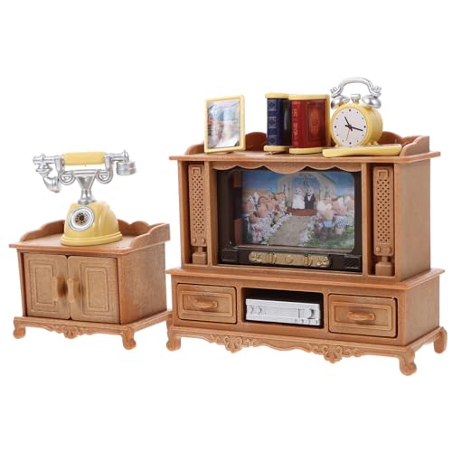 HEMOTON 1 Set Puppe Möbel Montage Tv Kunststoff Mini von HEMOTON