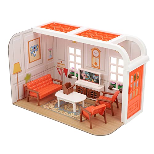 HEMOTON Realistische Miniatur-wohnzimmerszene – Puppenhaus-bausatz – Perfekt Für Spaß Und Kreativität Der Kinder HEMOTON Realistische Miniatur-wohnzimmerszene – Puppenhaus-bausatz – Perfekt Für Spaß Und Kreativität Der Kinder von HEMOTON
