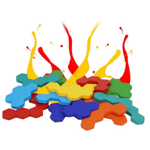 HEMOTON 1 Set Puzzles Für Kinderpuzzles Kinderspielzeug Geometriepuzzles Frühlernpuzzles Holzpuzzles von HEMOTON