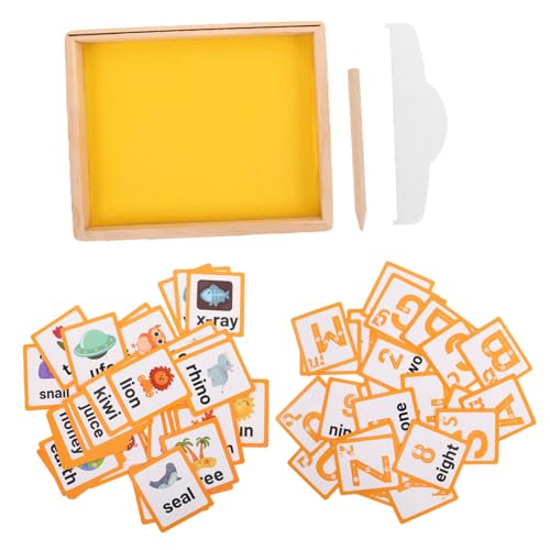 HEMOTON 1satz Montessori Sandtafel Mit Holzstift Sandtray Zum Schreiben Für Vorschulkinder Fördert Hand-Auge-koordination Und Sprachentwicklung Lernspielzeug Für Kreative Frühe Bildung HEMOTON 1satz Montessori Sandtafel Mit Holzstift Sandtray Zum Schreiben Für Vorschulkinder Fördert Hand-Auge-koordination Und Sprachentwicklung Lernspielzeug Für Kreative Frühe Bildung von HEMOTON