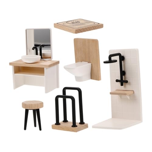 HEMOTON 1 Set Simulierte Kleine Möbel Puppenhaus Simulierte Kleine Minimöbel Badewanne Waschmaschine Hydrokultur Kinderzimmer Miniaturmöbel Minihaus Kunststoff von HEMOTON