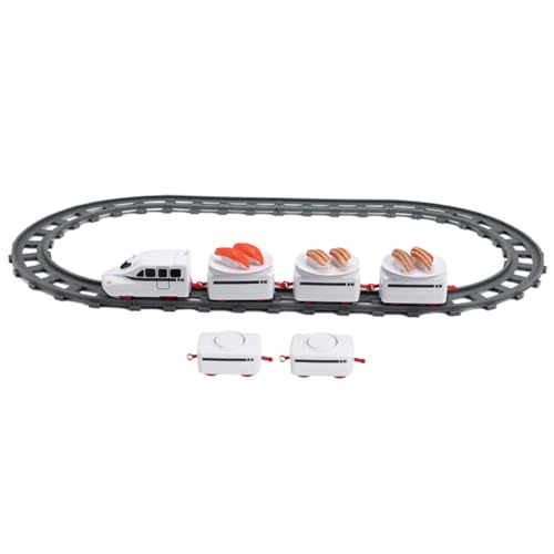 HEMOTON 1 Set Sushi Züge Spielzeug Sushi Züge Für Den Tisch Sushi Spielzeug Für Kinder Halter Für Sushi Züge Gleiszug Spielzeug Rotierende Sushi Züge Essenszug Für Den Tisch von HEMOTON