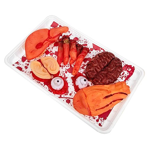 HEMOTON 1 Set Tricky Toys Halloween Fake Ohren Halloween Gefängniskostüm Gruselige Halloween Dekoration Körperteile Halloween Requisiten Umhang Gehirne Aufblasbare Halloween Artikel von HEMOTON