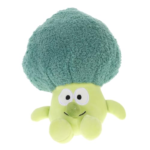 HEMOTON 1 Stück Blumenkohl-Puppe Plüsch-brokkoli-Puppe Kindergeschenk Puppenschmuck Heimdekoration Gefälschter Brokkoli-schmuck Plüschpuppe Zimmerschmuck Satin-Jacquard von HEMOTON