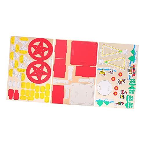 HEMOTON 1 Stück Christbaumschmuck Hangtag Puzzlespielzeug Pädagogisches Weihnachts-Puzzle- Weihnachtsdekoration Pädagogisches Puzzle Holz von HEMOTON